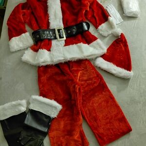 Men's Festive Santa Costume - Red and White